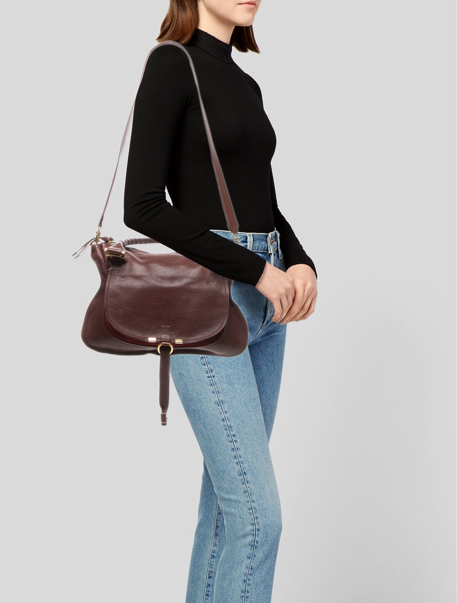 Chloé Leather Marcie Crossbody Medium