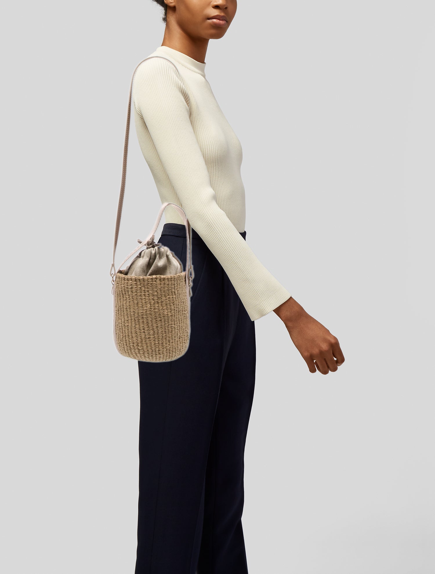 Chloe x Mifuko Raffia Bucket Bag