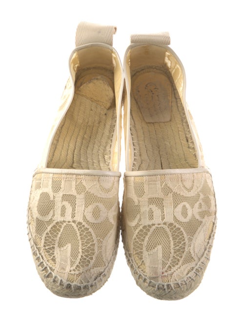 Chloé Lace Lace Pattern Espadrilles