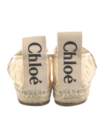 Chloé Lace Lace Pattern Espadrilles