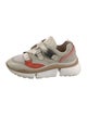 Chloé Leather Colorblock Pattern Sneakers