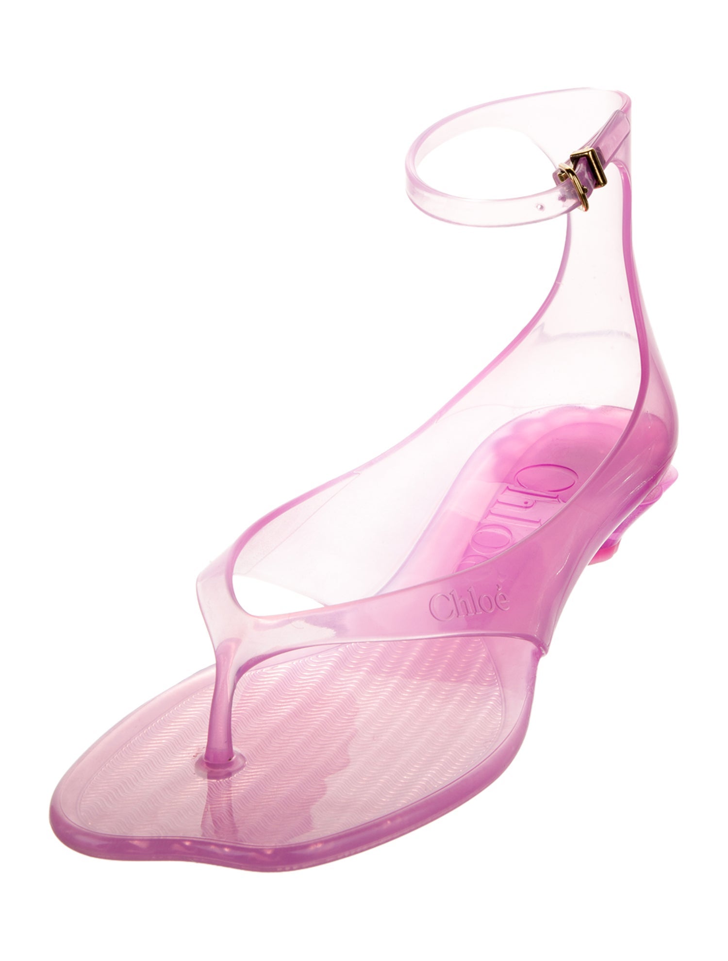 Chloé PVC T-Strap Sandals