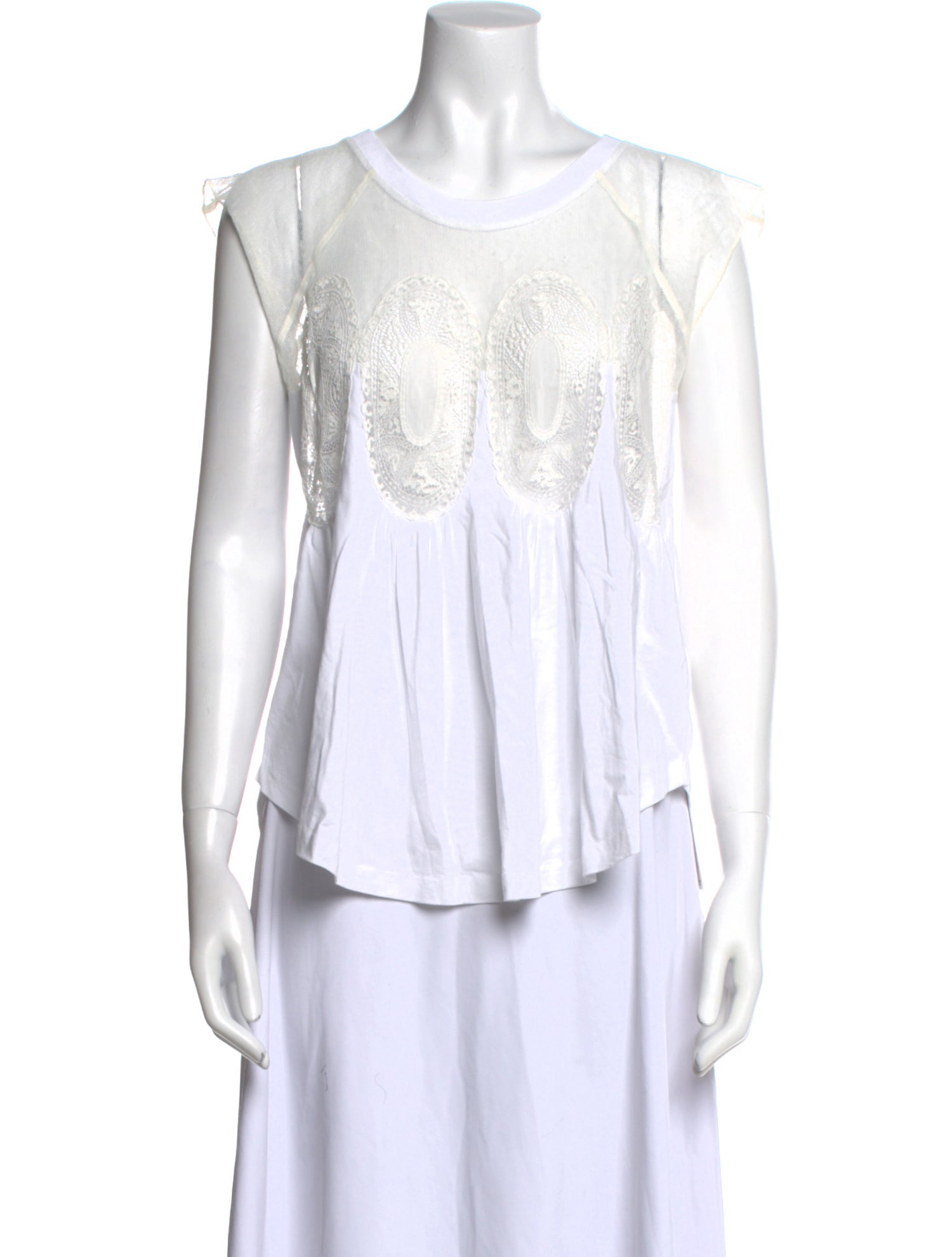 Chloé Scoop Neck Short Sleeve Top