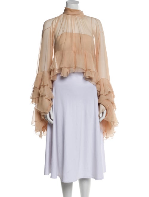 Chloé Silk Turtleneck Top