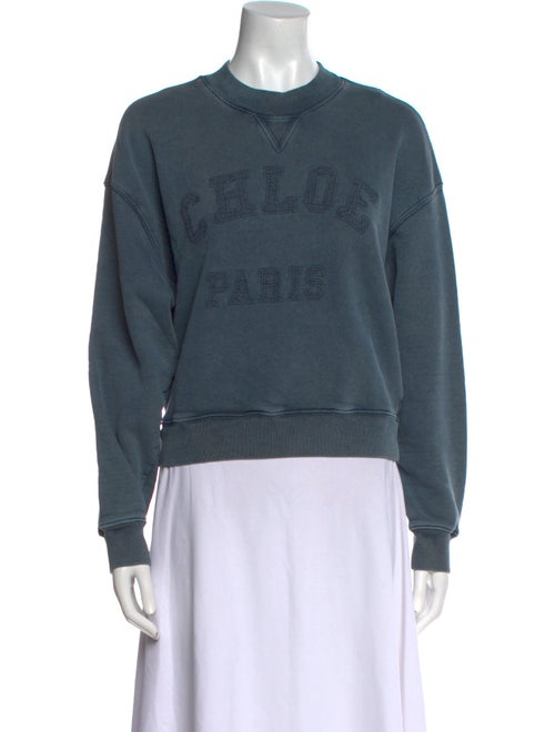 Chloé Graphic Print Crew Neck Sweatshirt