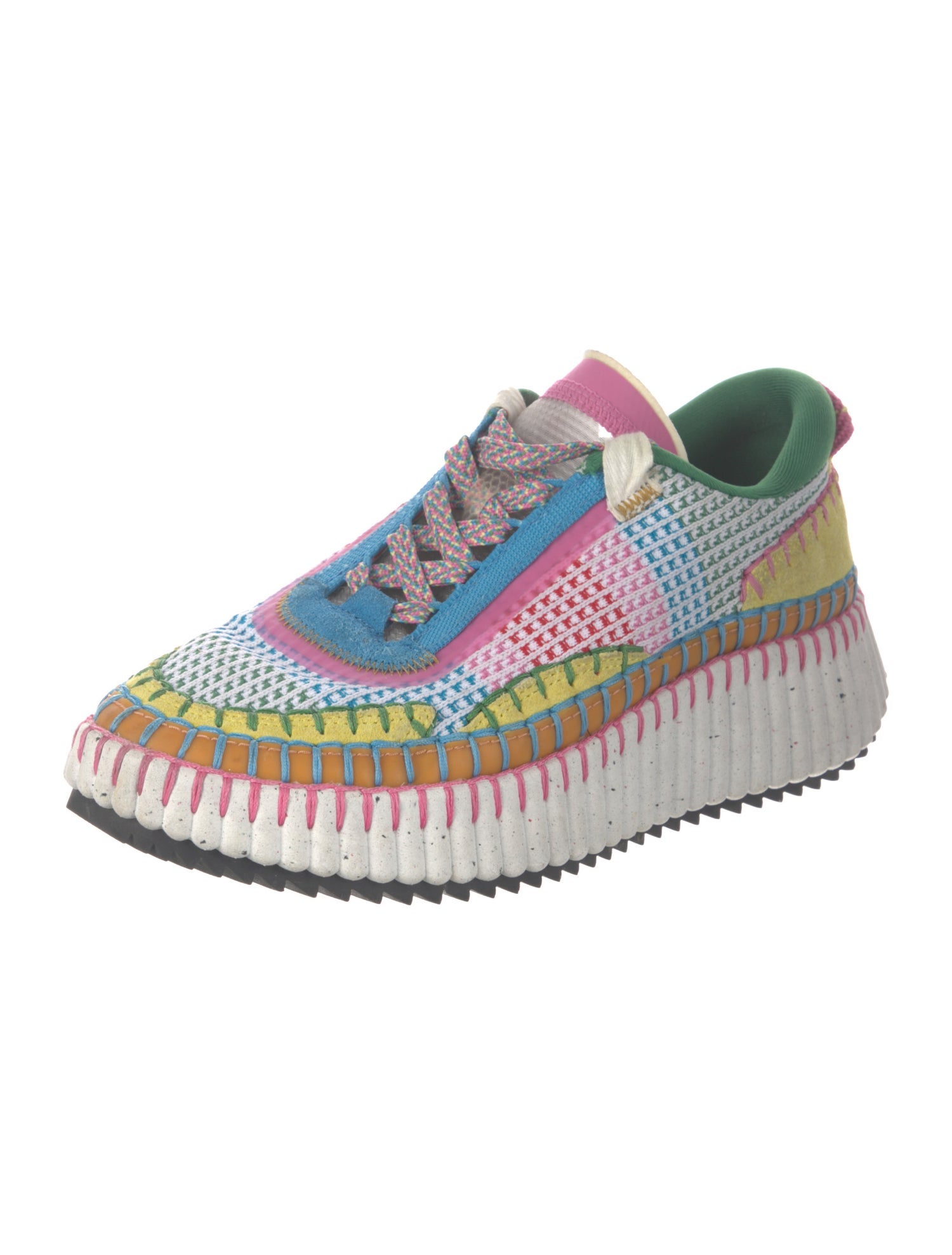 Chloé Colorblock Pattern Sneakers