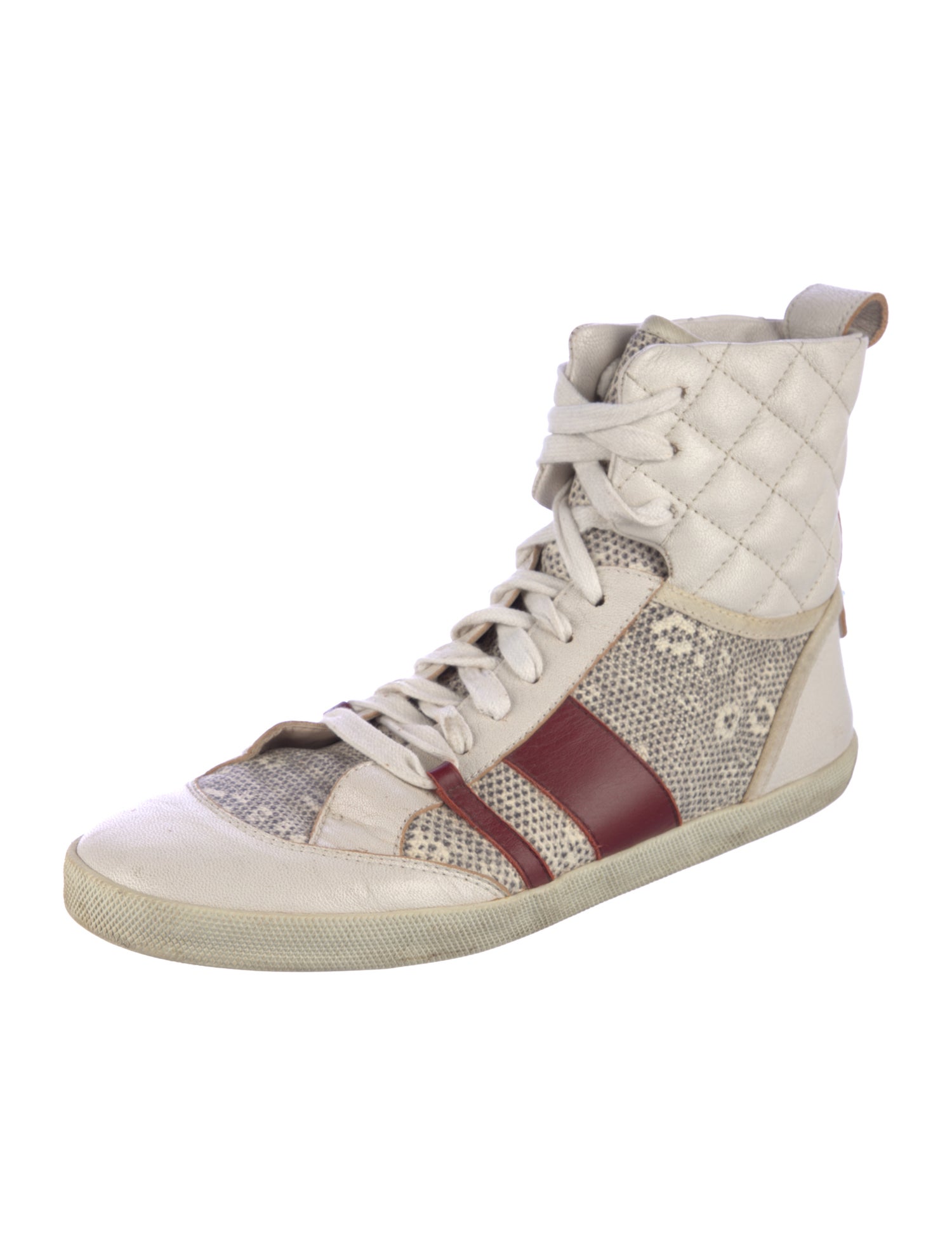 Chloé Leather Printed Sneakers