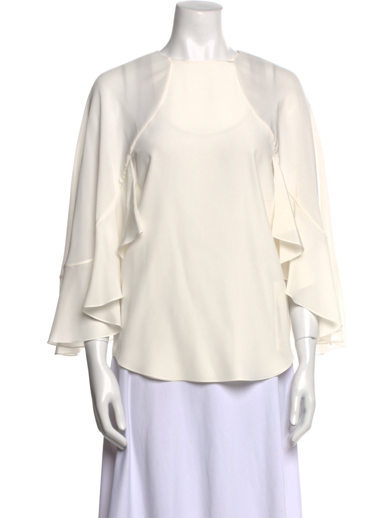 Chloé Silk Square Neckline Blouse