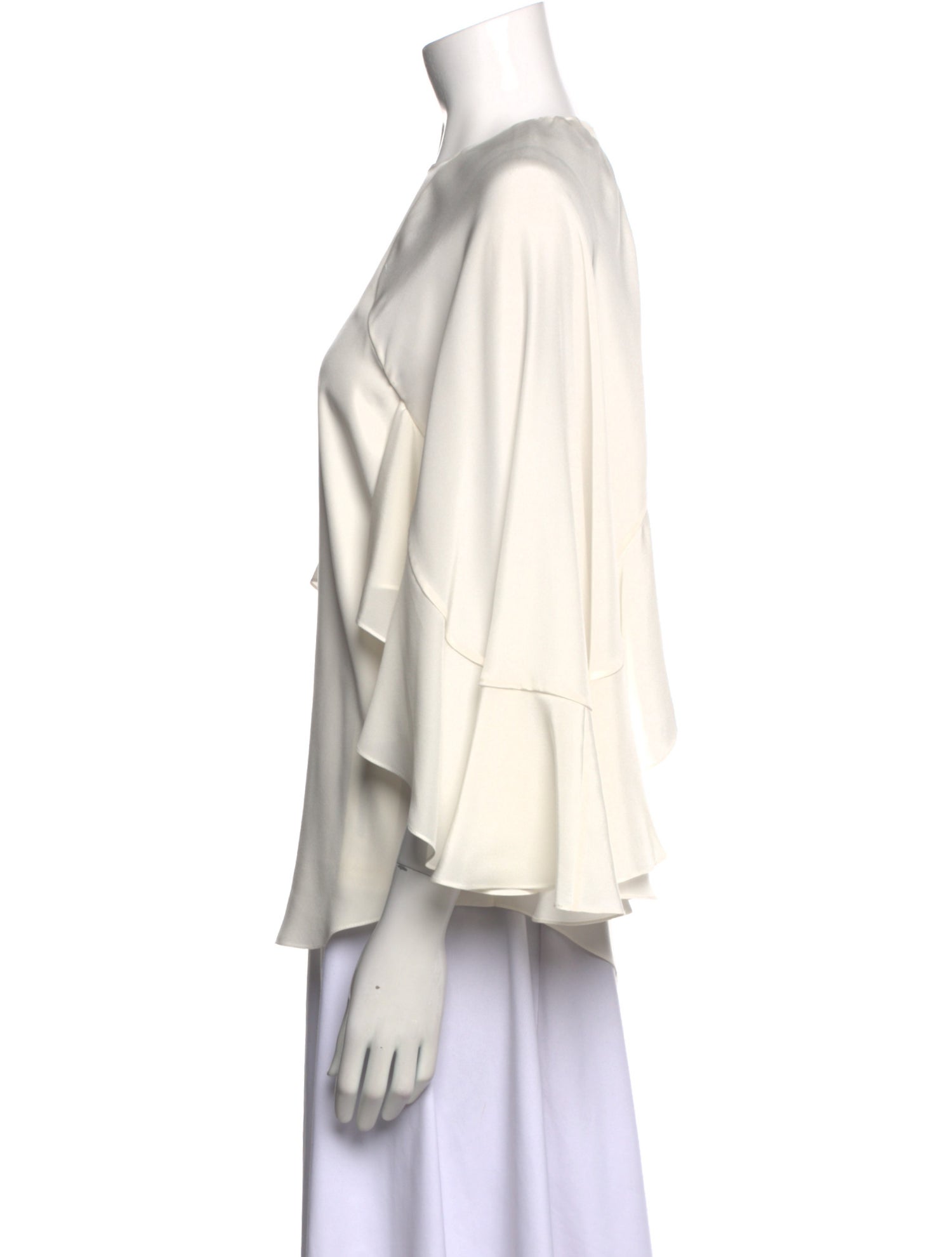 Chloé Silk Square Neckline Blouse