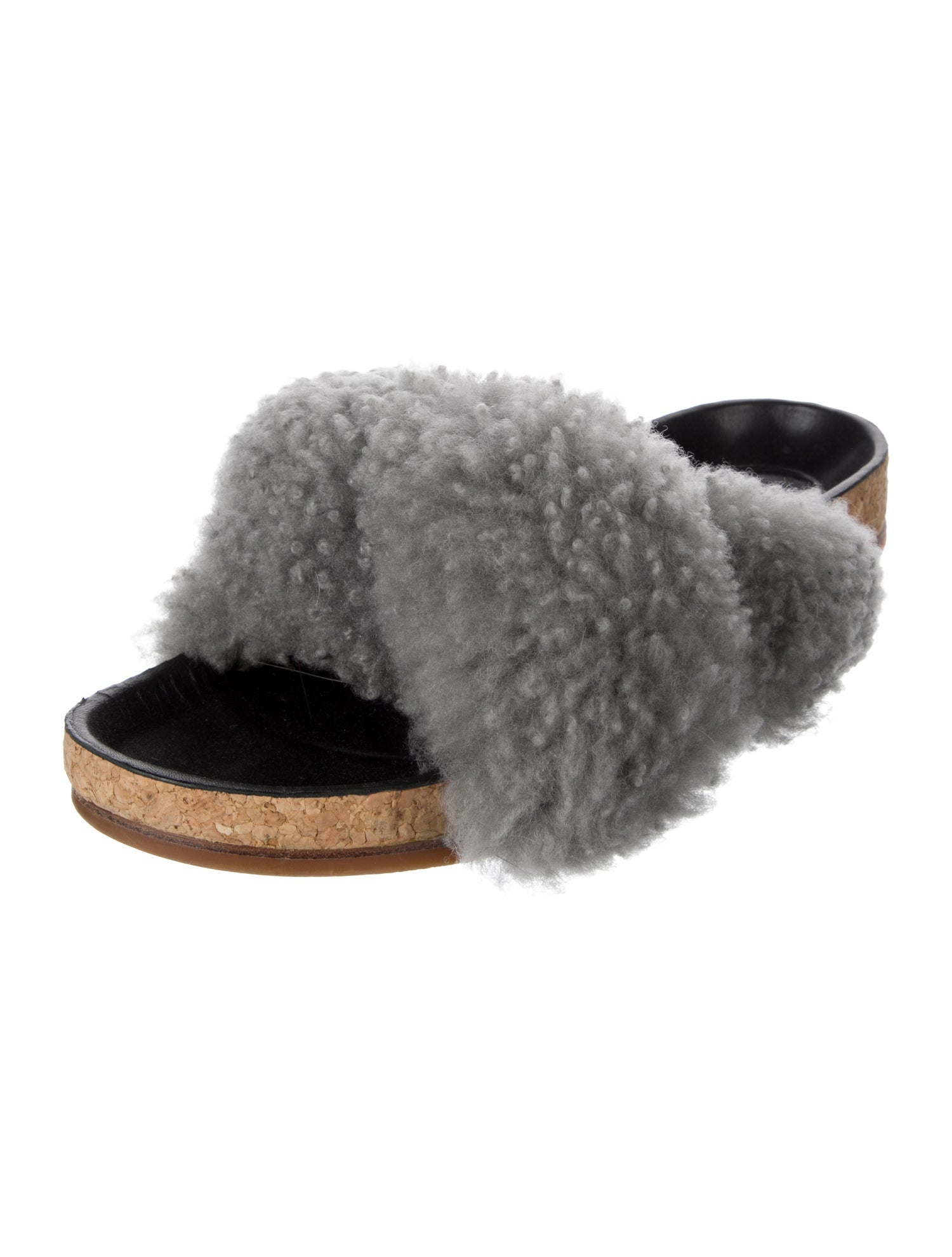 Chloé Shearling Slides