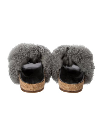 Chloé Shearling Slides