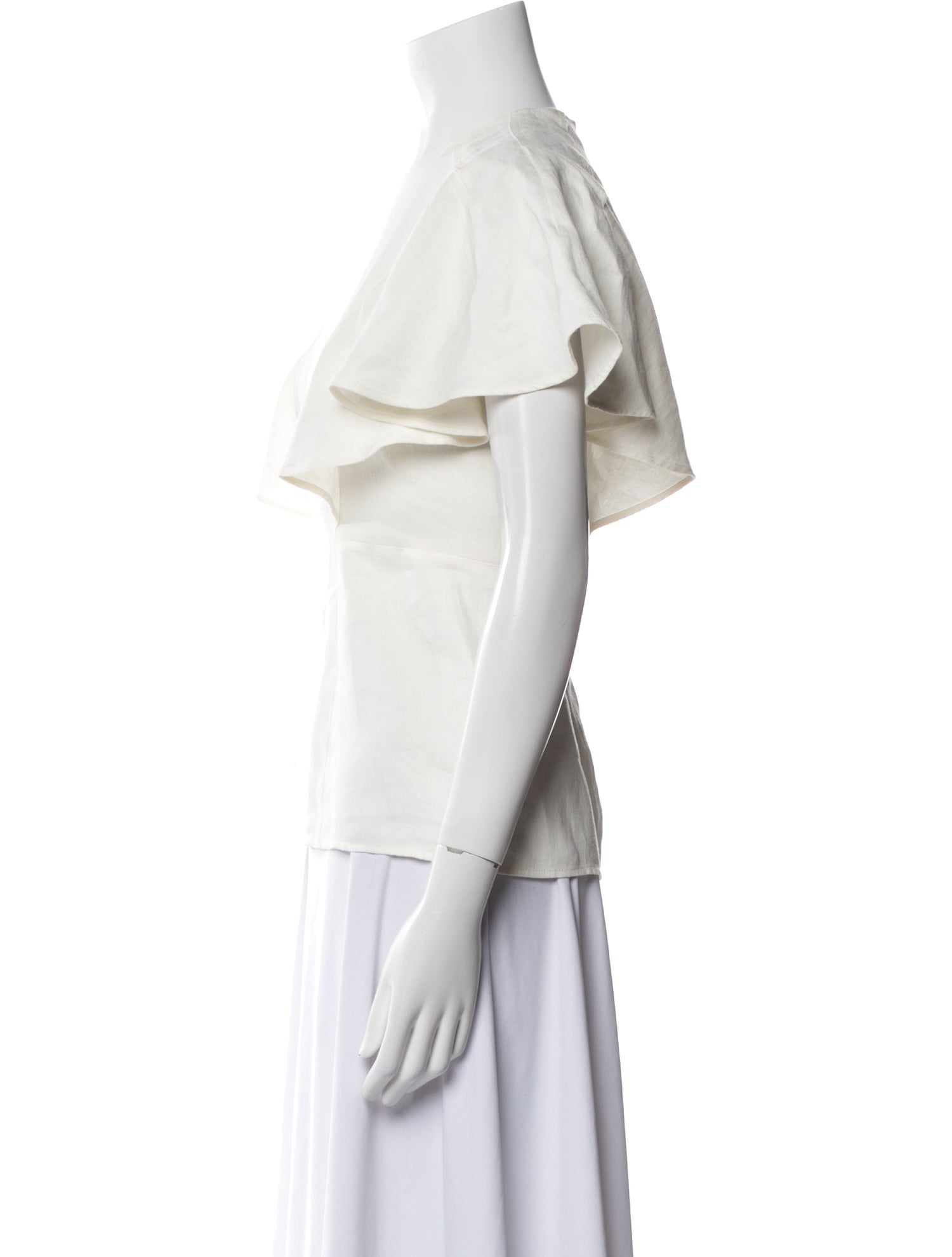 Chloé Linen Crew Neck Top