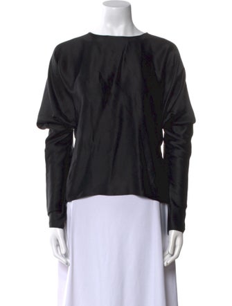 Chloé Silk Bateau Neckline Blouse