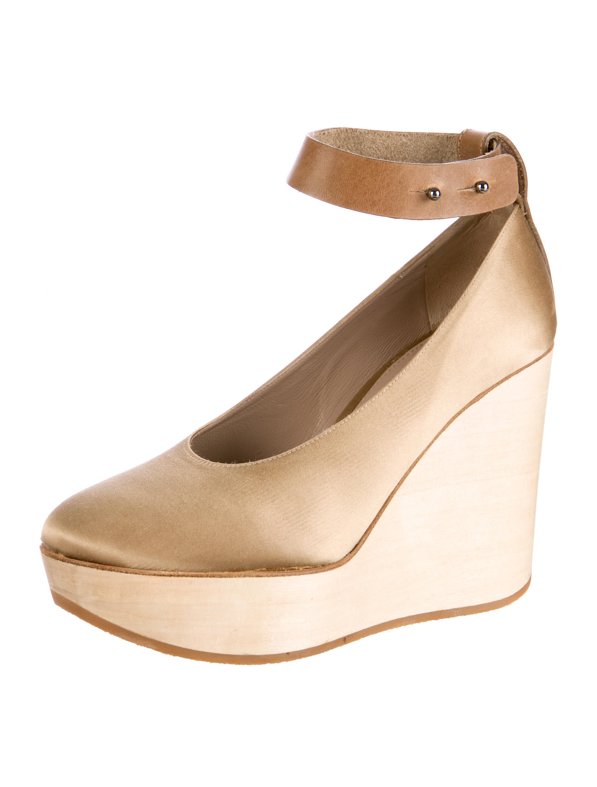 ChloÃ© Satin Amanda Wedges - Shoes - CHL35334 | The RealReal
