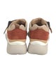Chloé Leather Colorblock Pattern Sneakers