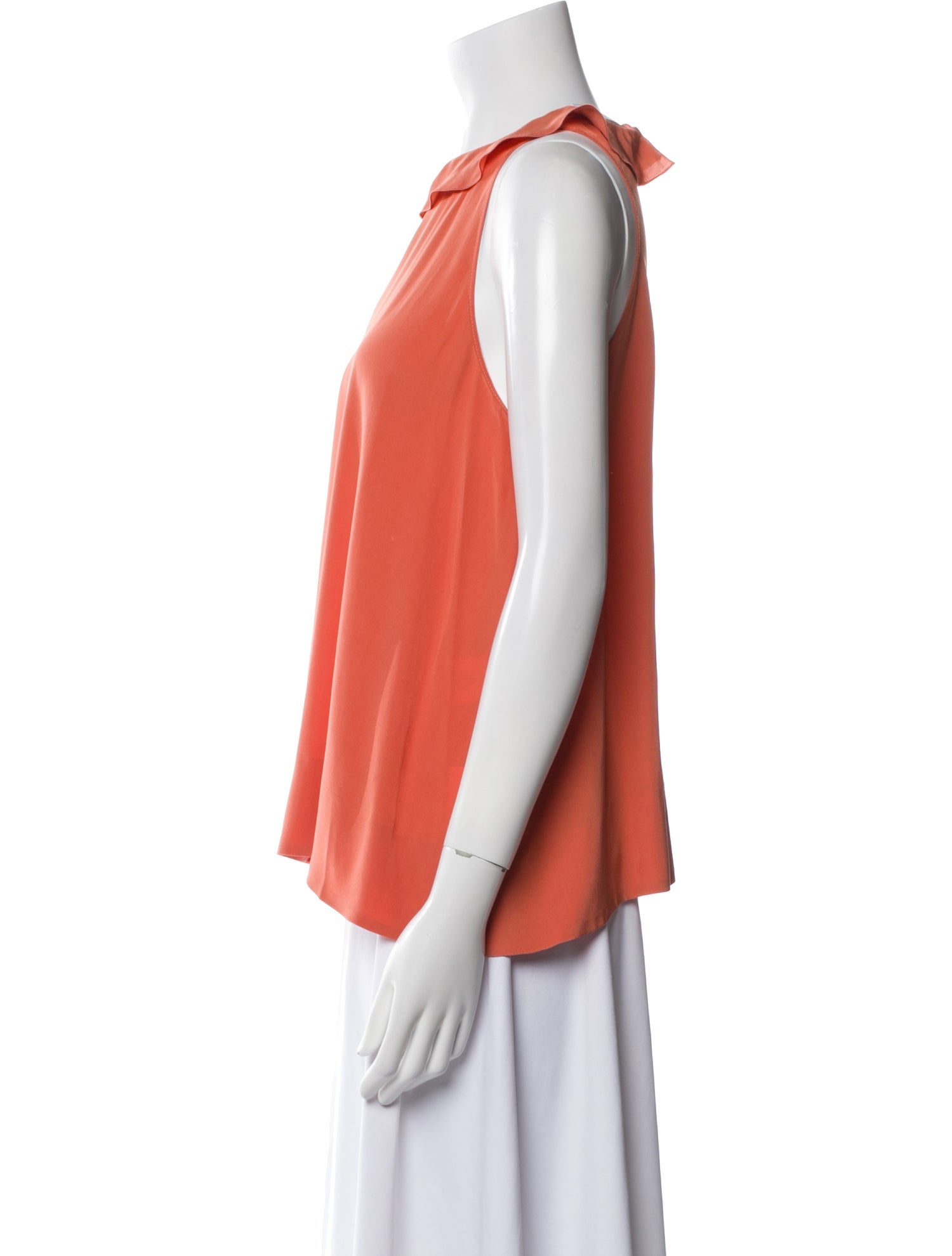 Chloé Silk Bateau Neckline Blouse