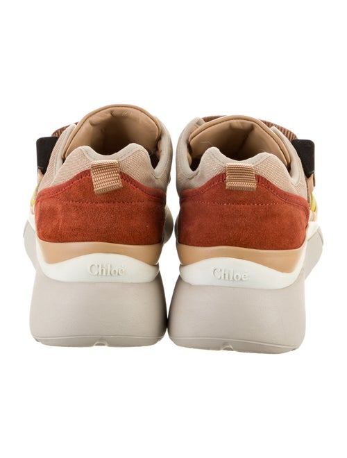 Chloé Canvas Colorblock Pattern Sneakers