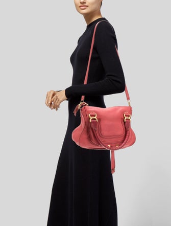 Chloé Leather Marcie Satchel Bag Medium