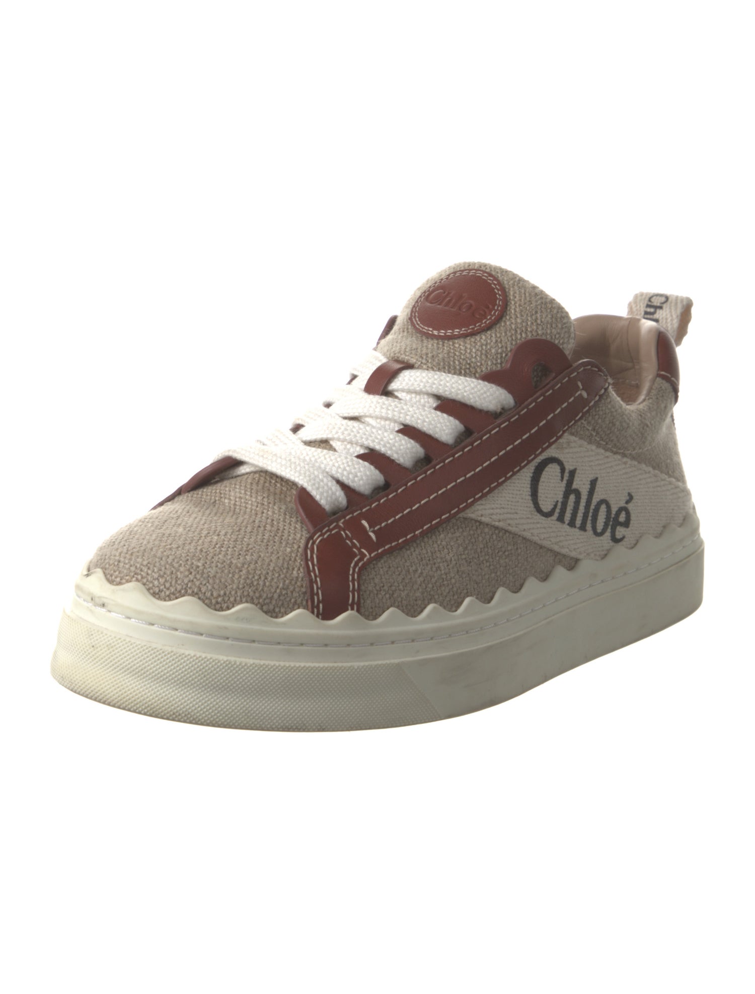Chloé Canvas Printed Sneakers