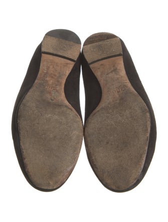 Chloé Suede Scalloped Accent Flats