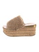 Chloé Shearling Fur Trim Slides