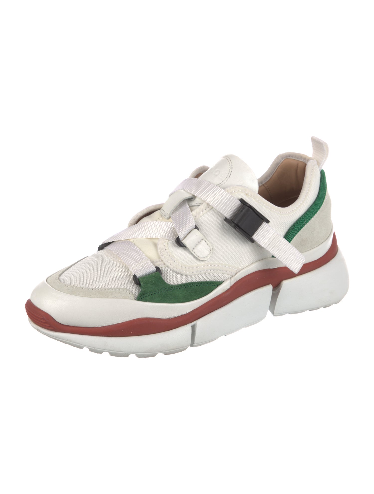 Chloé Mesh Colorblock Pattern Athletic Sneakers