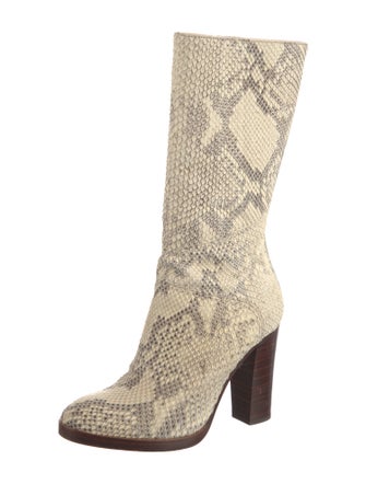 Chloé Python Animal Print Boots