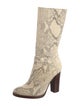Chloé Python Animal Print Boots