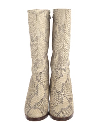 Chloé Python Animal Print Boots