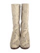 Chloé Python Animal Print Boots