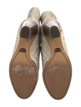 Chloé Python Animal Print Boots