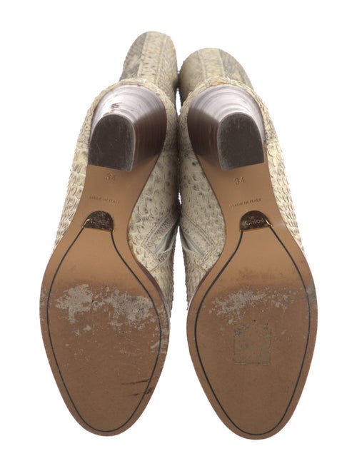 Chloé Python Animal Print Boots