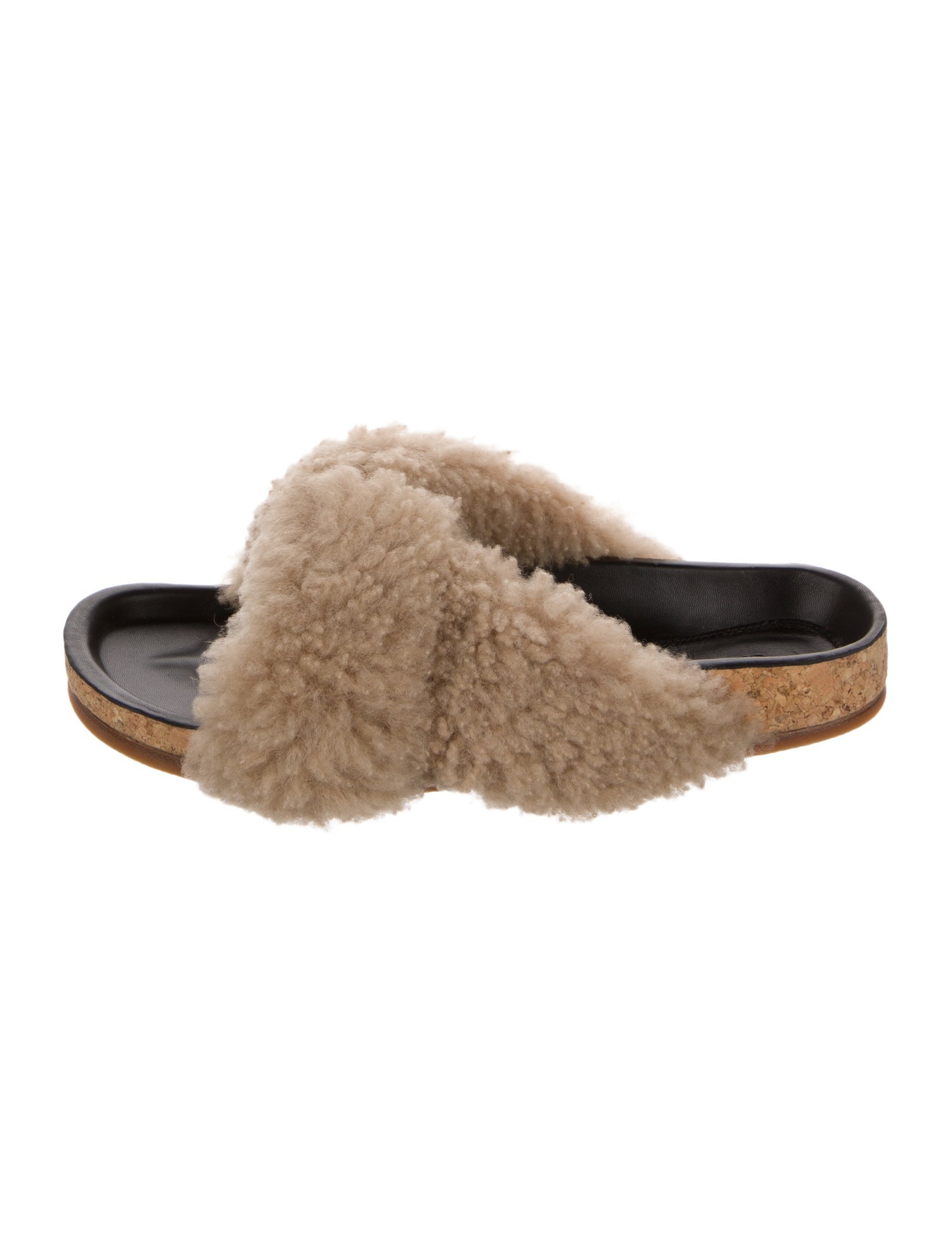 Chloé Shearling Slides