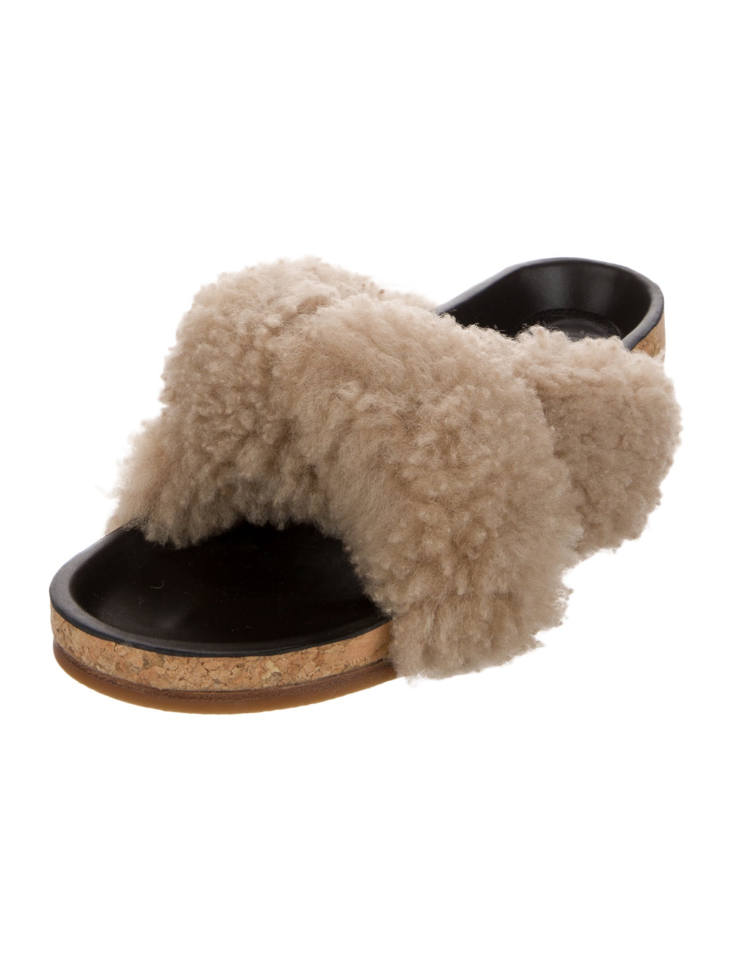 Chloé Shearling Slides