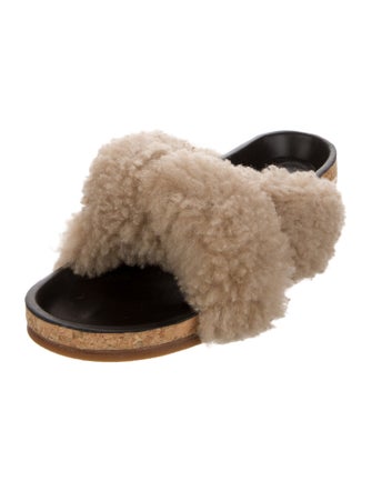 Chloé Shearling Slides