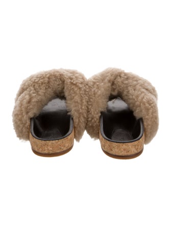 Chloé Shearling Slides