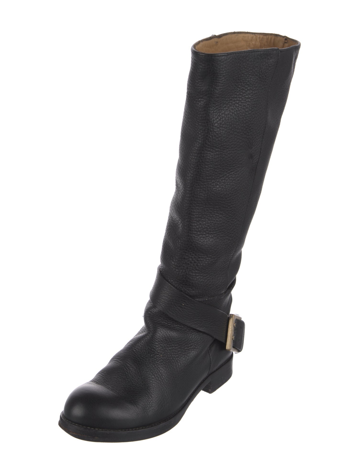 Chloé Leather Moto Boots