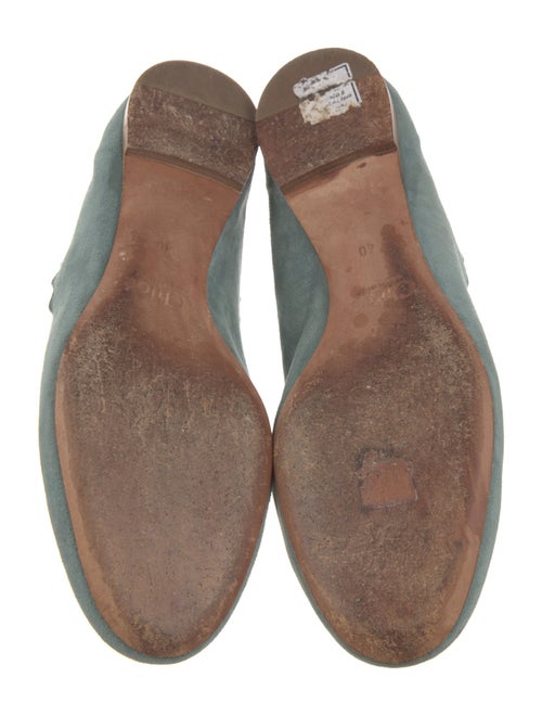 Chloé Suede Scalloped Accent Ballet Flats