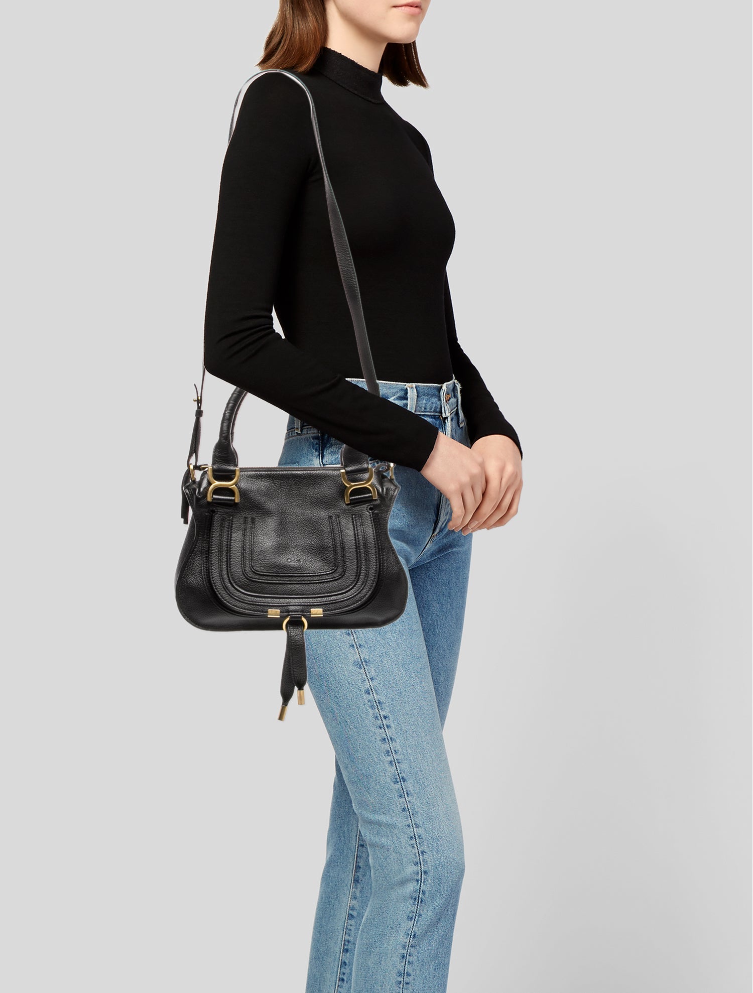 Chloé Leather Marcie Shoulder Bag Medium 2022