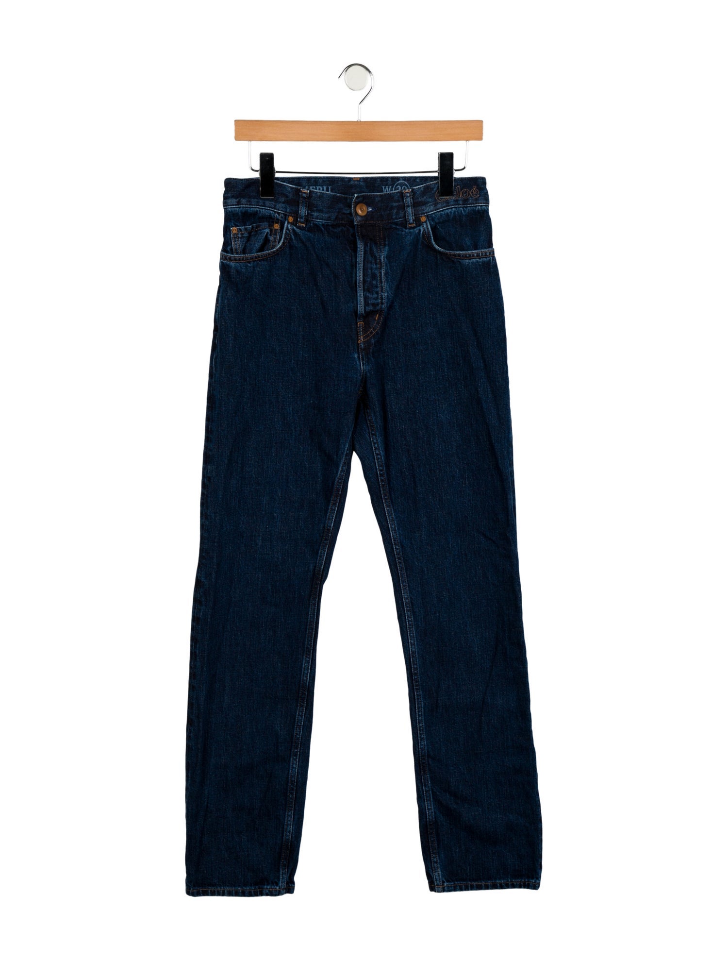 Chloé High-Rise Straight Leg Jeans