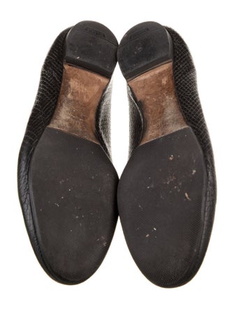 Chloé Leather Scalloped Accent Ballet Flats