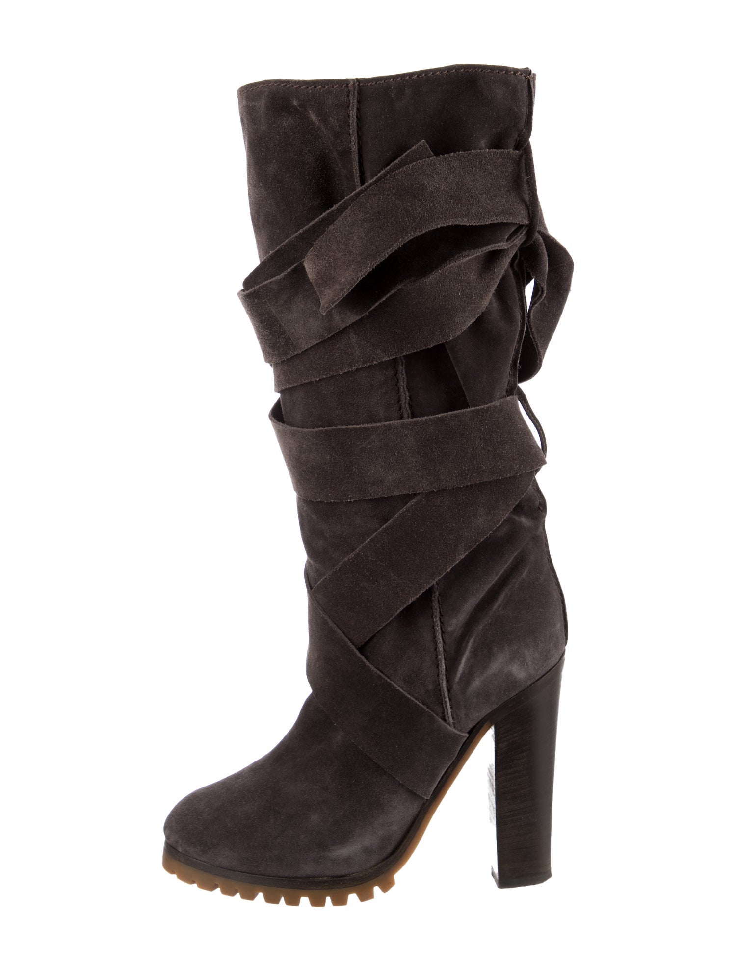 Chloé Suede Slouch Boots