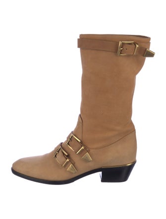 Chloé Suede Moto Boots