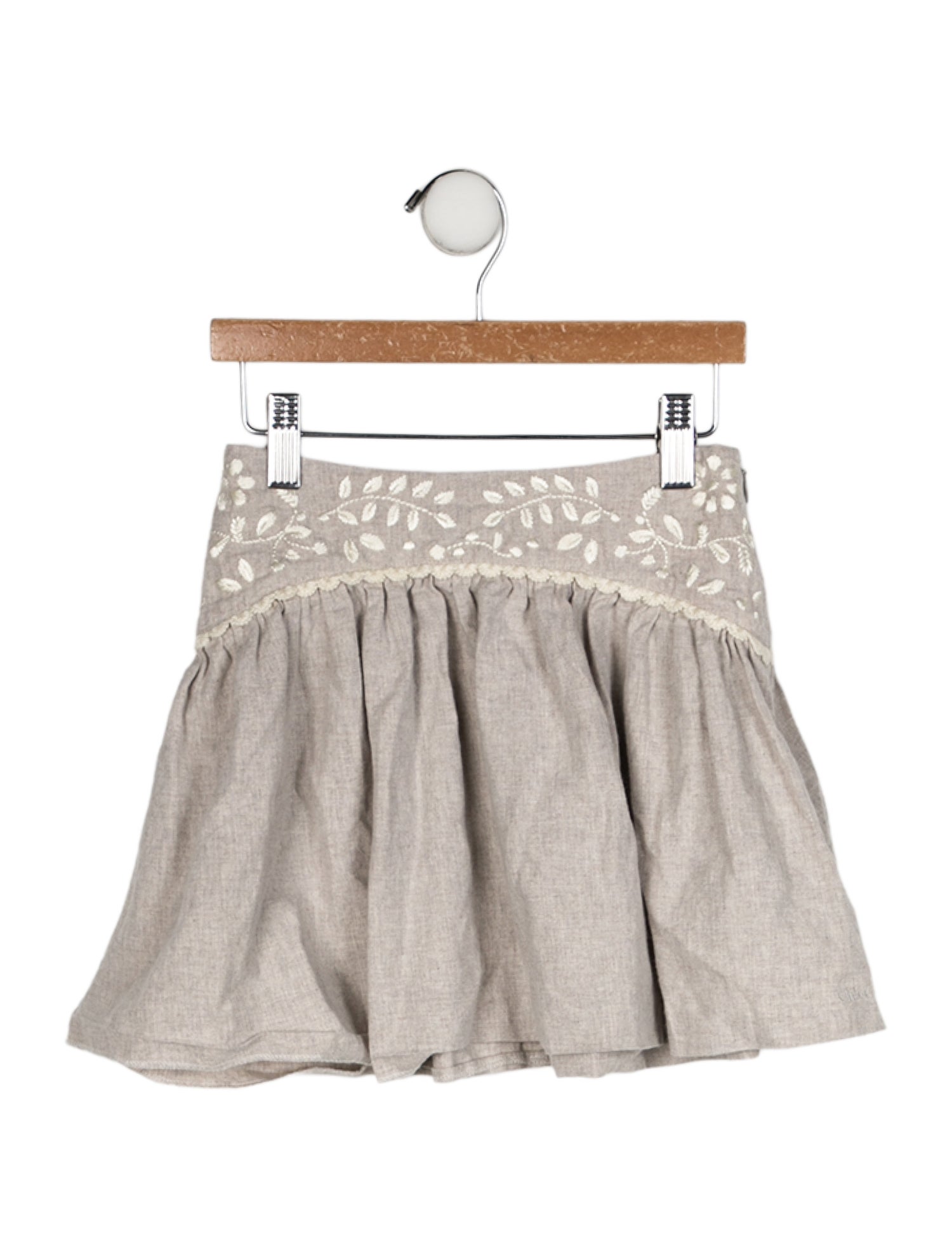 Chloé Embroidered Mini Skirt