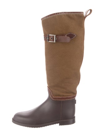 Chloé Canvas Rain Boots