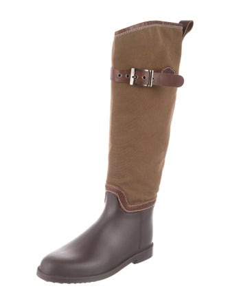Chloé Canvas Rain Boots