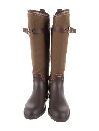Chloé Canvas Rain Boots