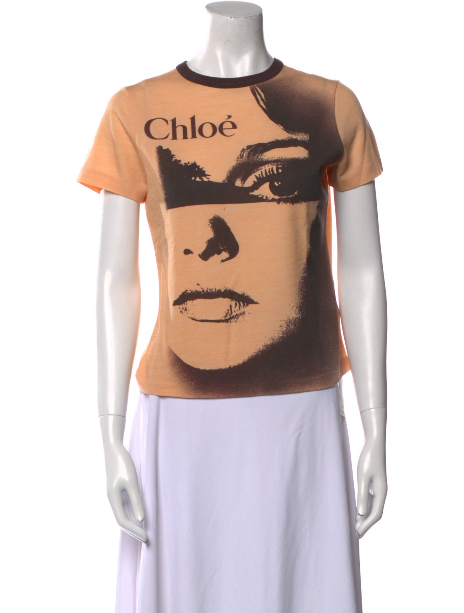 Chloé Graphic Print Crew Neck T-Shirt