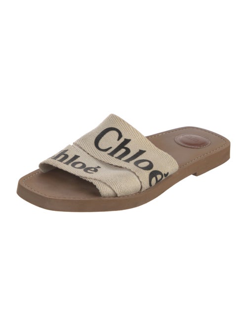 Chloé Canvas Graphic Print Slides