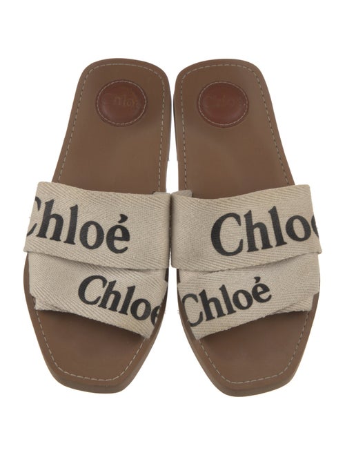 Chloé Canvas Graphic Print Slides